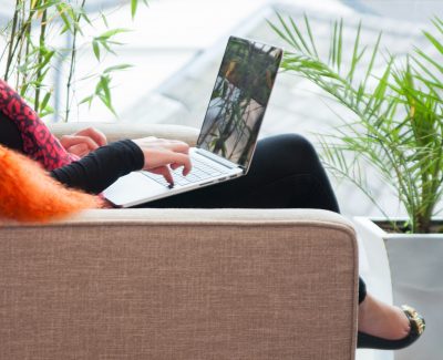 Freelance Woman Working on her laptop